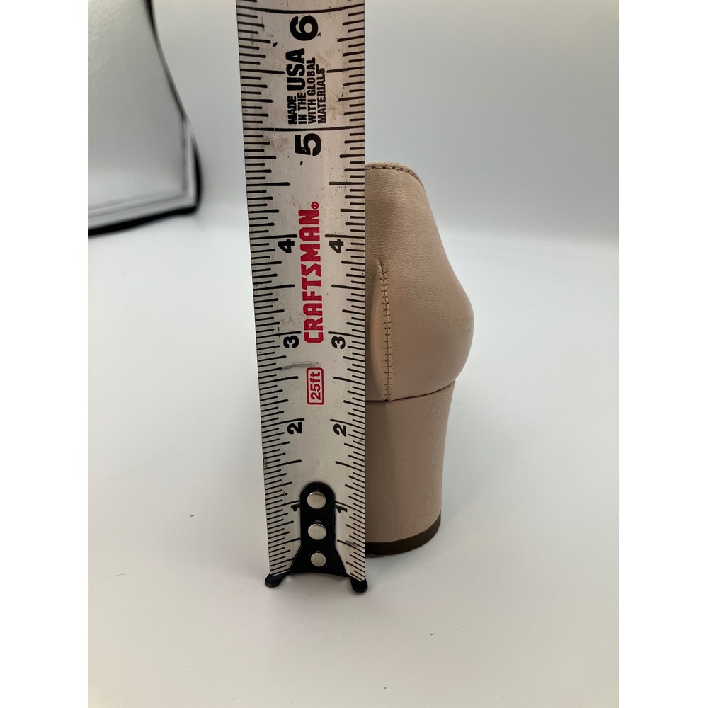 Paul Green Kami Womens Nude Leather Pointed Toe Block Heel Pumps Size 6 - Picture 9 of 11